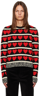 Красный свитер с графическим рисунком Meryll Rogge