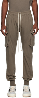 Серые брюки карго с вырезом Mastodon Rick Owens DRKSHDW