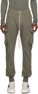 Серые брюки карго с вырезом Mastodon Rick Owens DRKSHDW