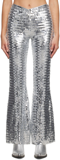 Серебряные брюки-робот Simon Miller