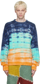 Разноцветный свитер, окрашенный вручную The Elder Statesman