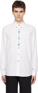 Белая рубашка с вышивкой PS by Paul Smith
