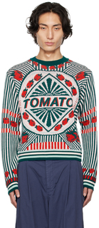 Разноцветный свитер с банкой помидоров Henrik Vibskov