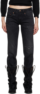 Черные джинсы для мальчиков Atlas с кромкой черного цвета с кромкой Atlas R13