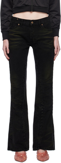 Черные джинсы на крючках и ушках Светлая ржавчина Y/Project