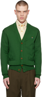Зеленый кардиган с вышивкой «Лес» Vivienne Westwood