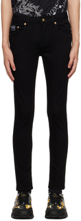Черные джинсы с цифрами Versace Jeans Couture
