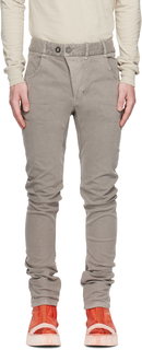 Серые джинсы, окрашенные в объектный цвет Карбоновый серый Карбон Boris Bidjan Saberi