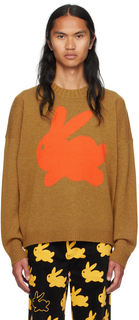 Светло-коричневый свитер с кроликом JW Anderson