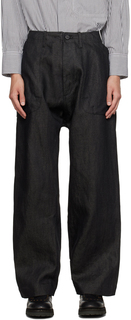 Черные джинсы с четырьмя карманами Jan-Jan Van Essche