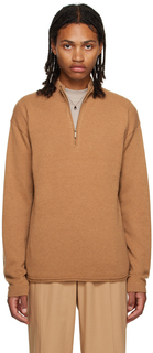Светло-коричневый свитер с полумолнией до половины Guest in Residence