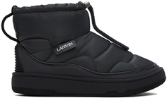 Серые зимние ботинки Lanvin