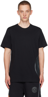 Черная футболка Nike Jordan PSG Edition