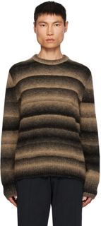 Коричневый свитер с эффектом омбре Paul Smith