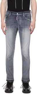 Серые плиссированные джинсы Dsquared2