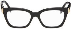 Черные квадратные очки блестящие Fendi