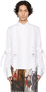 Charles Jeffrey LOVERBOY Белая рубашка с пряжкой
