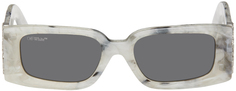 Серые солнцезащитные очки Roma Off-White