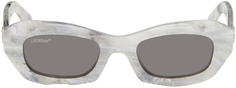 Серые солнцезащитные очки Venezia Off-White