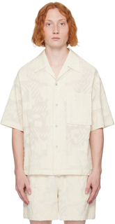Off-White рубашка с вышивкой LE17SEPTEMBRE