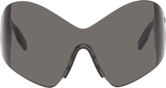 Серые солнцезащитные очки-бабочки Mask Balenciaga