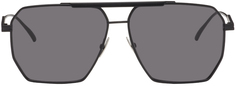 Черные классические солнцезащитные очки-авиаторы Bottega Veneta