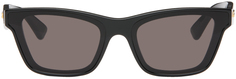 Черные классические квадратные солнцезащитные очки Bottega Veneta
