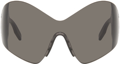 Серые солнцезащитные очки-бабочки Mask Balenciaga