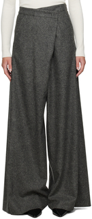 Серые широкие брюки Max Mara