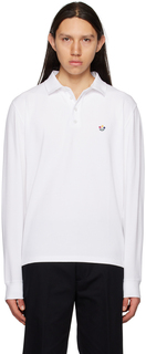 Белая рубашка-поло с вышивкой Noah