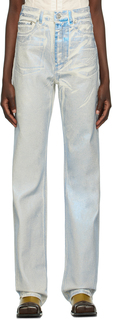 Наши джинсы Legacy Off-White со спиральной застежкой Our Legacy