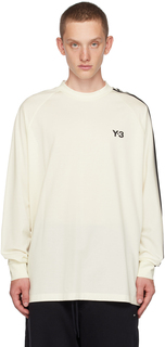 Off-White футболка с длинными рукавами и тремя полосками Y-3