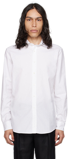 Белая рубашка с раздвинутым воротником Ralph Lauren Purple Label