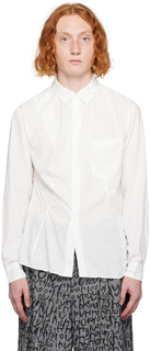 Белая асимметричная рубашка Comme des Garçons
