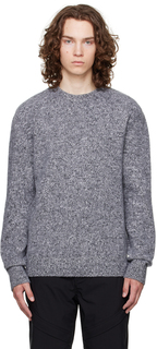 Серый свитер с круглым вырезом Dunhill