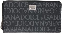 Серый жаккардовый кошелек Dolce &amp; Gabbana