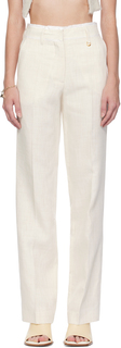 Off-White Брюки Le Chouchou Le Pantalon Ficelle Jacquemus