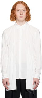 Белая рубашка со вставками Comme des Garçons