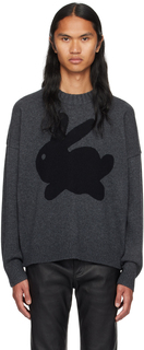 Серый свитер с кроликом JW Anderson