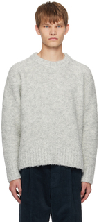 Серый светлый свитер с круглым вырезом LE17SEPTEMBRE
