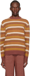 Светло-коричневый свитер The Elder Statesman Shadow