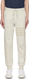 Off-White брюки для отдыха с 4 полосками Thom Browne