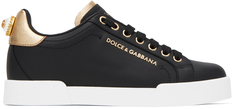 Черные кроссовки Portofino Dolce &amp; Gabbana