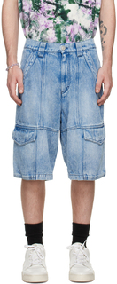 Синий - Легкие джинсовые шорты Timy из струящегося материала Isabel Marant