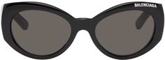 Черные круглые солнцезащитные очки Balenciaga