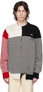 Черно-красный свитер Mega Shred Charles Jeffrey LOVERBOY