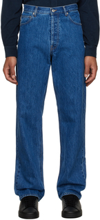 NORSE PROJECTS Синие джинсы свободного кроя