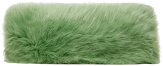 Зеленый клатч из искусственного меха MSGM