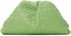Зеленый клатч Intrecciato The Pouch Bottega Veneta