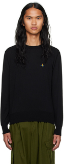 Черный мужской свитер с круглым вырезом Vivienne Westwood